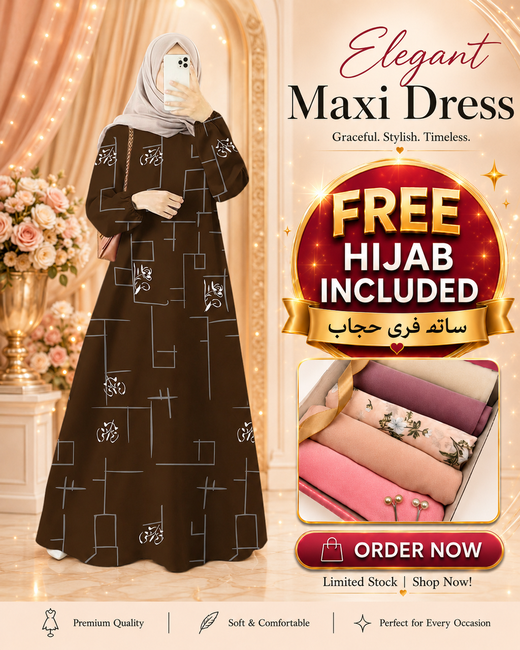 Ladies Premium Everyday Abaya Dress