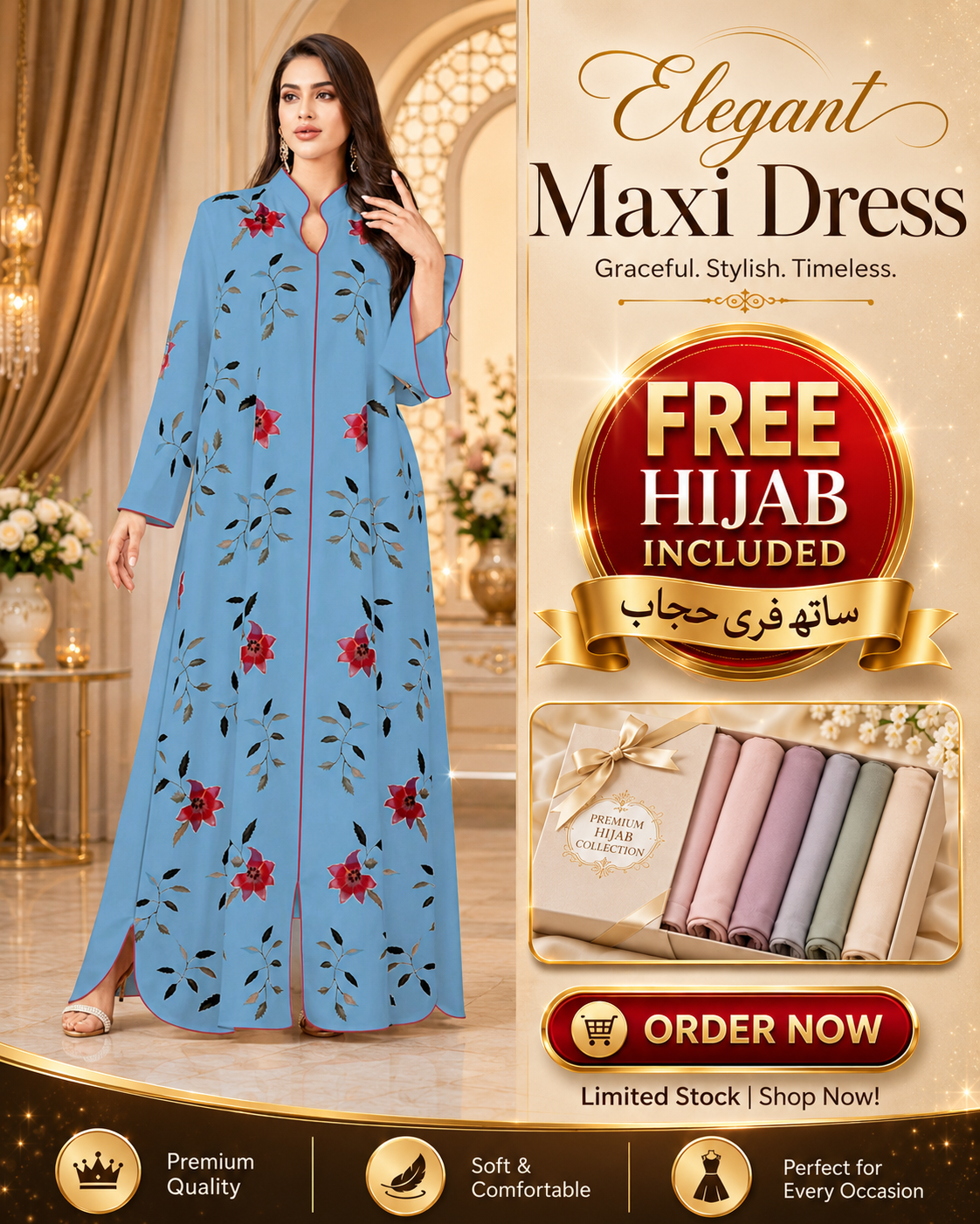 Classic Modest Abaya for Ladies