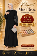 Women’s Luxury Modest Abaya Dress