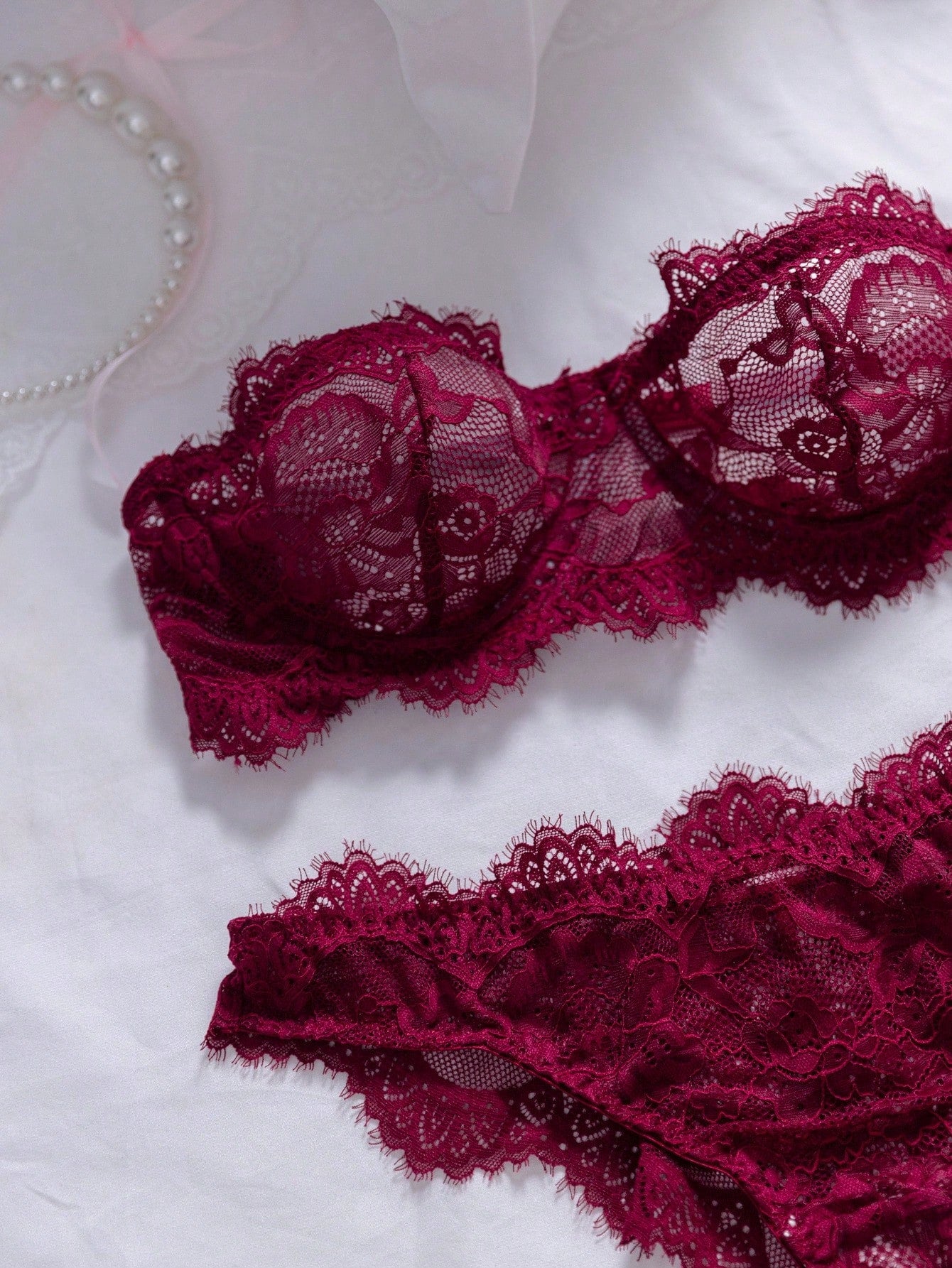 But 1 Get 1 Free  Women's Elegant Sexy Lace Lingerie Set