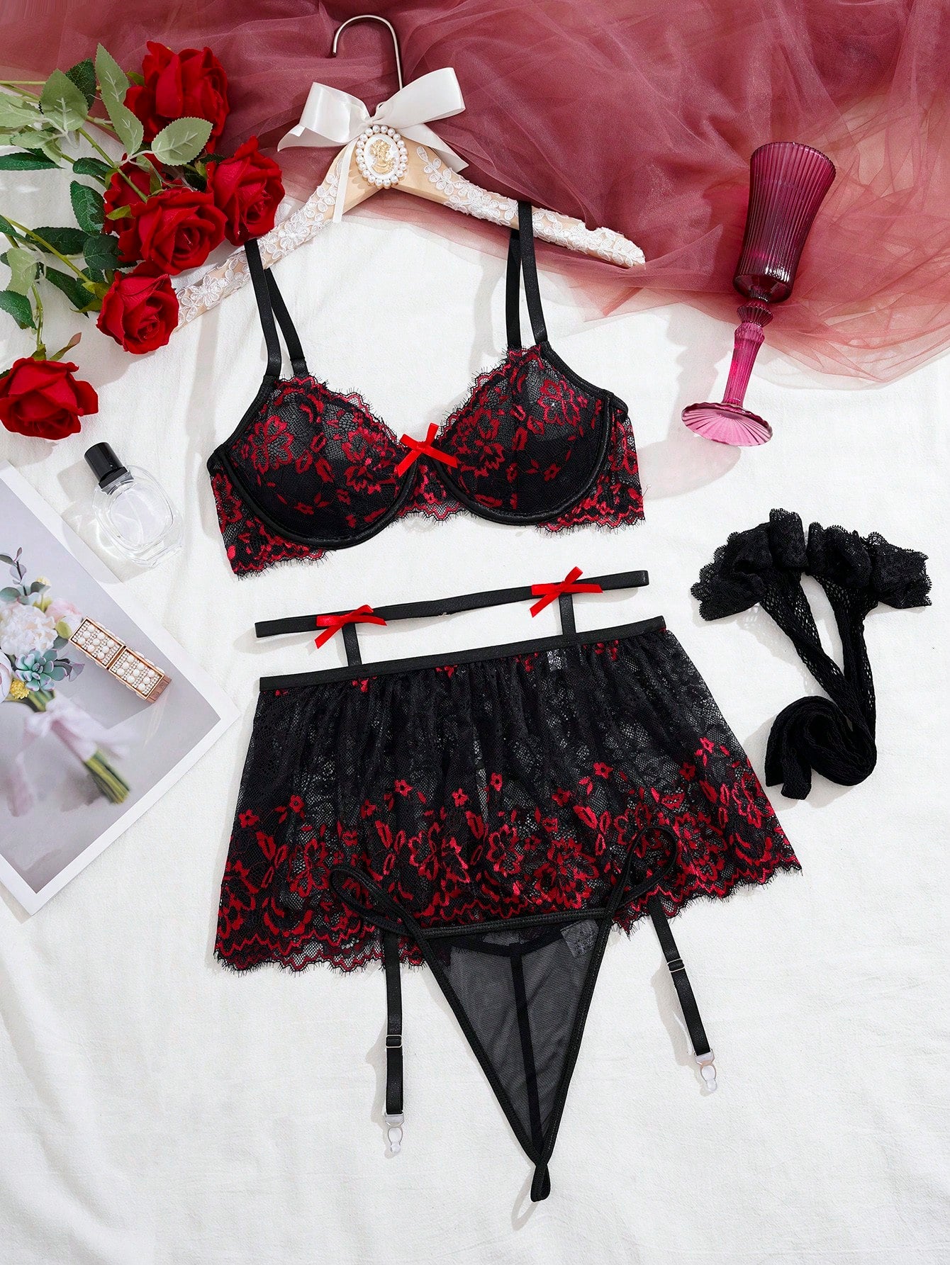 Buy 1 Get 1 Free - Limited Time Offer Lingrie Set