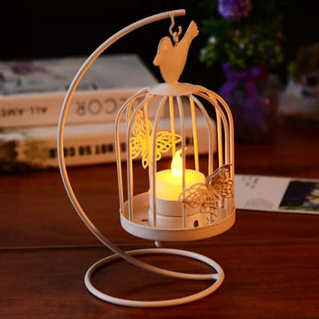 New Modern Bird Cage Candle Holder Hanging Metal