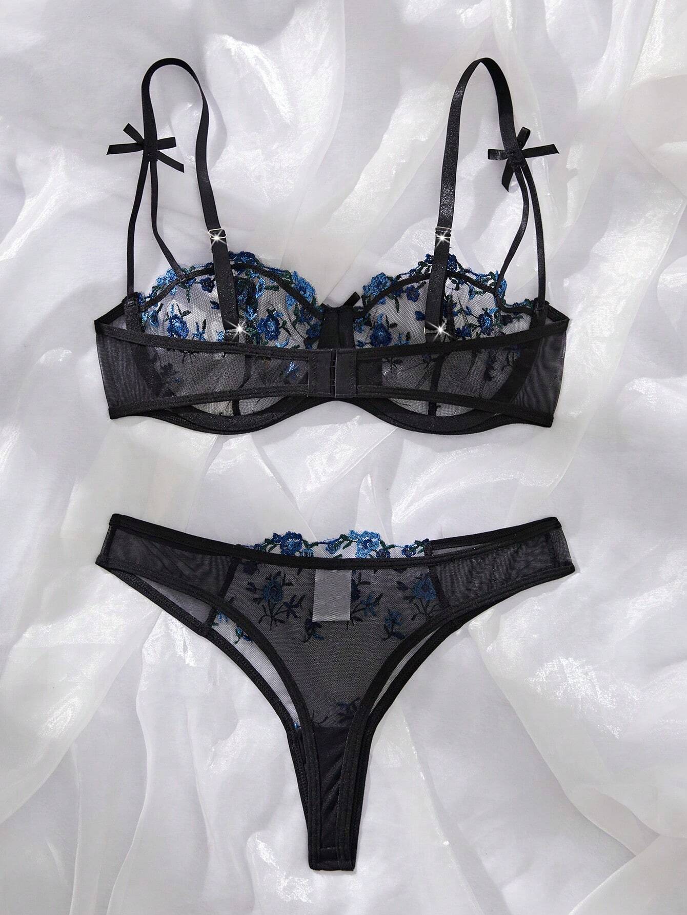2pcs/Set Romantic, Cute And Sexy Lingerie Set