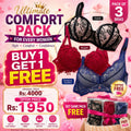 Buy 1 Pack get 1 Pack Free - Total 6 Pieces Bra Set Just in 1950
