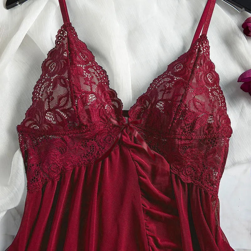 1 Set Plus Size Lace Briefs Nightdress