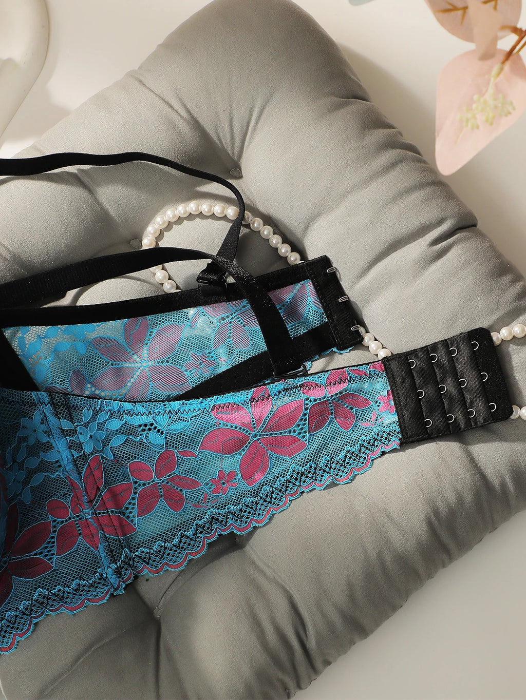Women's sexy embroidered flower plus size