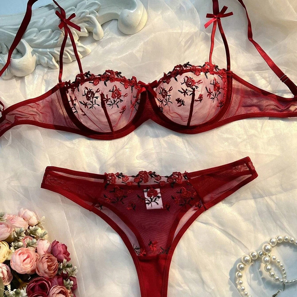 Lingerie Women Thin Transparent Lace